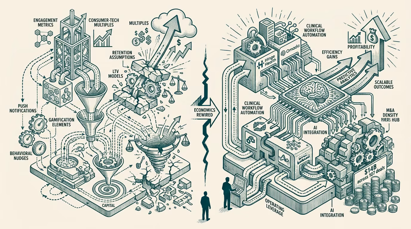 The 2025 digital health vintage looks like a real industry. The 2021 vintage wore a stethoscope — by Thomas Jankowski, aided by AI