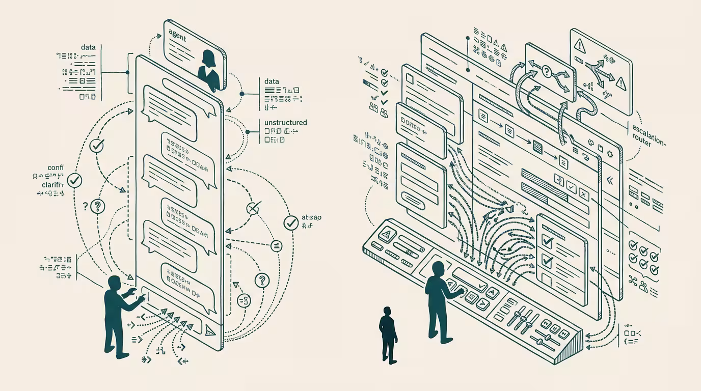 The agent is not the user. Stop building UIs that pretend it is — by Thomas Jankowski, aided by AI