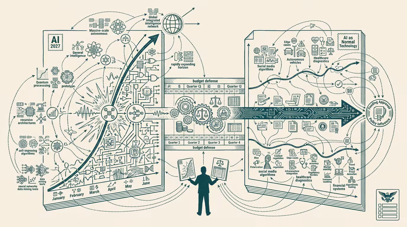 Pick a calendar. Defend a budget. AI 2027 or Normal Tech — by Thomas Jankowski, aided by AI